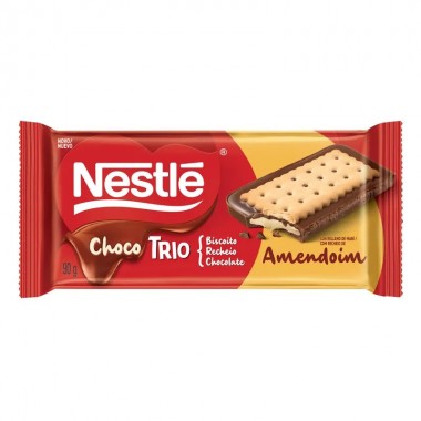 CHOCOLATE NESTLE CHOCOTRIO AMENDOIM 90G