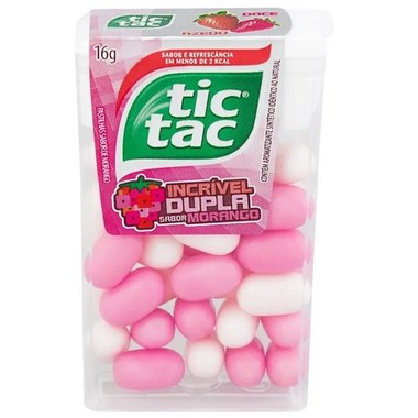 BALA TIC TAC MORANGO 16GR