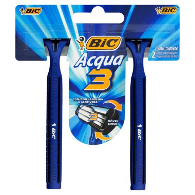 APARELHO BIC MASC ACQUA 3 2UN