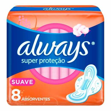 ABSORV ALWAYS SUAVE C/ ABAS 8UN