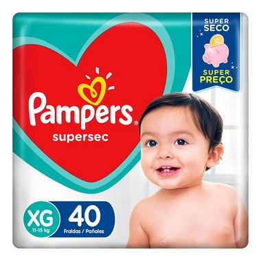 FRALDA PAMPERS SUPERSEC XG 40UN