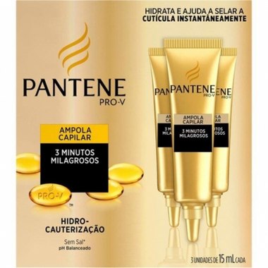 AMPOLA PANTENE 15ML C/3 HIDROCAUTERIZ UN