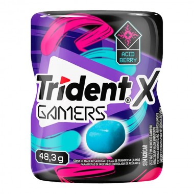 CHICLE TRIDENT ACID BERRY ZR ACUC 48,3GR
