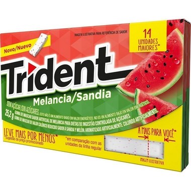 CHICLE TRIDENT MELANCIA 25,2G