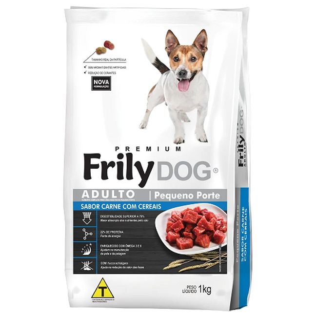 RACAO FRILY DOG PEQUENO PORTE 1KG