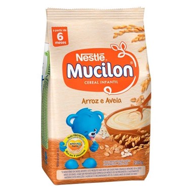 MINGAU MUCILON NESTLE ARROZ E AVEIA 180G