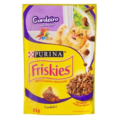 RACAO FRISKIES CORDEIRO AO MOLHO SHT 85G