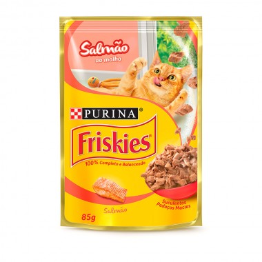 RACAO FRISKIES SALMAO SHT 85GR