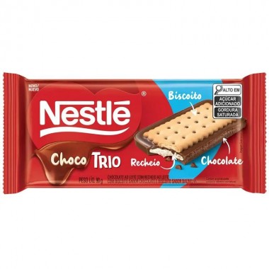 CHOCOLATE NESTLE CHOCOTRIO LEITE 90G