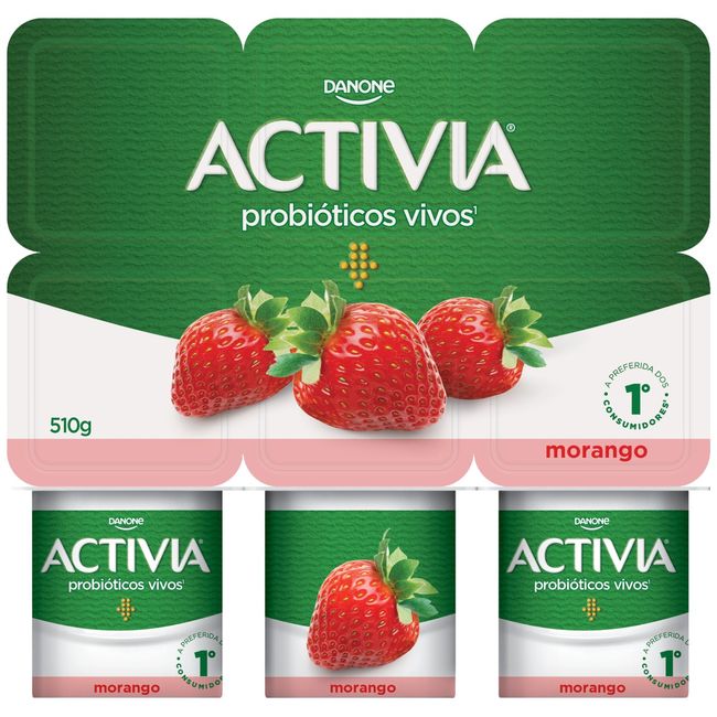 IOG DANONE ACTIVIA POLPA MORANGO 510GR