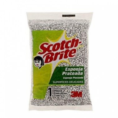 ESPONJA SCOTCH BRITE PRATEADA UN