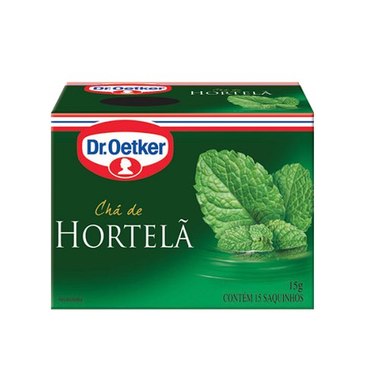 CHA DR OETKER HORTELA 15GR