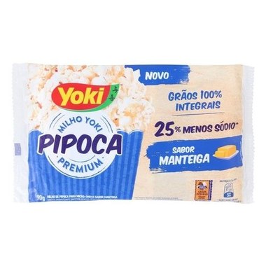 PIPOCA MICRO YOKI MANTEIGA INT90GR
