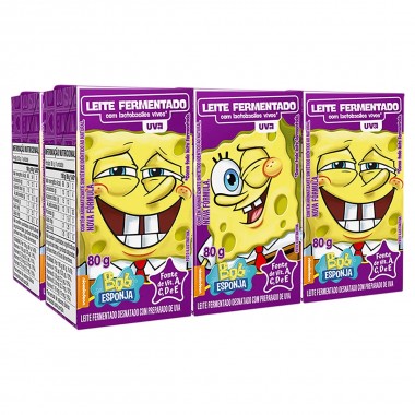 LEITE FERMENTADO BOB ESPONJA UVA 480GR