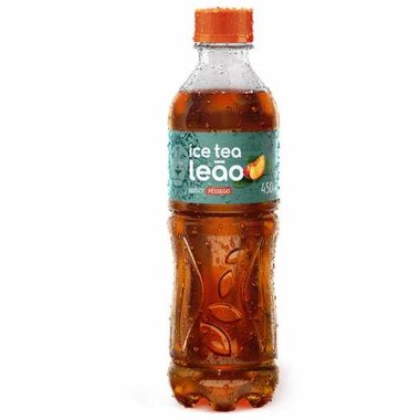 CHA LEAO ICE TEA PESSEGO PET 450ML