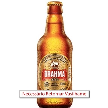 CERVEJA BRAHMA ZERO LITRINHO 300ML