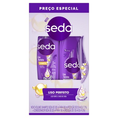 CONJ SEDA SH COND LISO PERFEITO 490ML