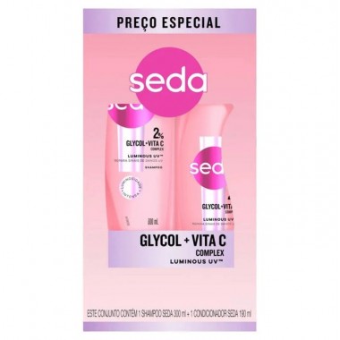 CONJ SEDA SH COND LUMINOUS UV 490ML