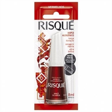 ESMALTE RISQUE METALICO MACA AMOR 8ML