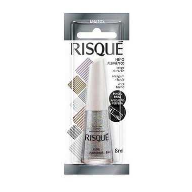 ESMALTE RISQUE GLITER MIL PURPURINAS 8ML