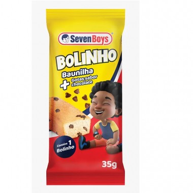 BOLINHO SEVEN BOYS BAUNILHA GOTAS 35GR