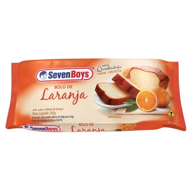 BOLO SEVEN BOYS LARANJA 250GR