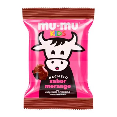 CHOCOLATE MUMU KIDS MORANGO 15,6GR