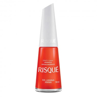 ESMALTE RISQUE CREMOSO SOL LARANJA 8ML