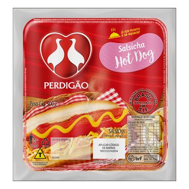 SALSICHA PERDIGAO HOT DOG 500GR