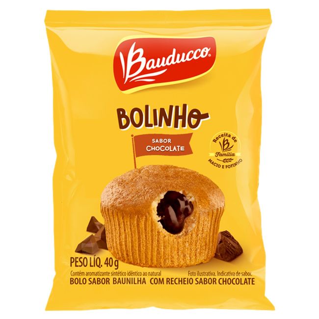 BOLINHO BAUDUCCO BAUNILHA CHOCOLATE 40GR