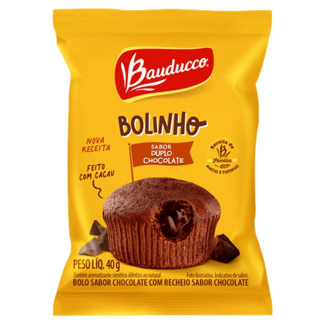 BOLINHO BAUDUCCO DUPLO CHOCOLATE 40GR