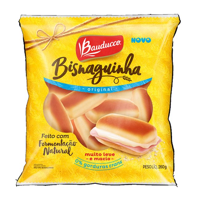 PAO BAUDUCCO BISNAGA 260G