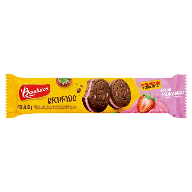 BISCOITO BAUDUCCO MORANGO 108GR