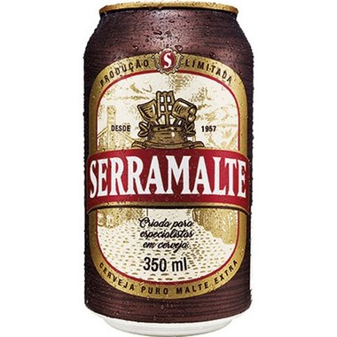 CERVEJA SERRAMALTE LATA 350ML