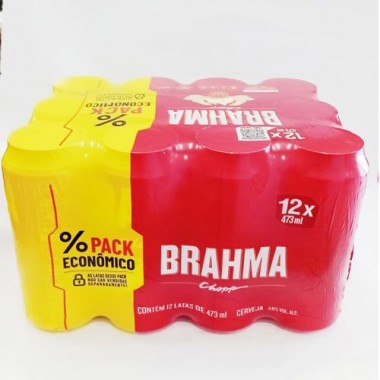 CERVEJA BRAHMA LATAO MP 473ML PACK C12