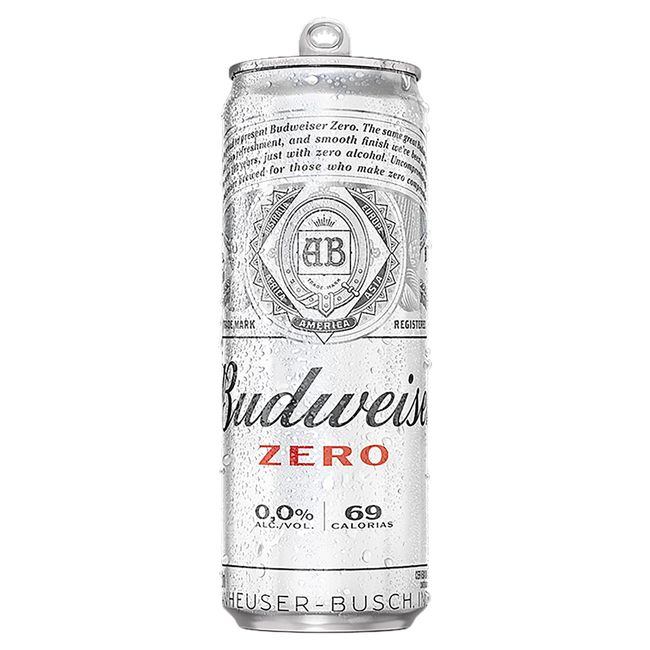 CERVEJA BUDWEISER ZERO ALC LATA 350ML