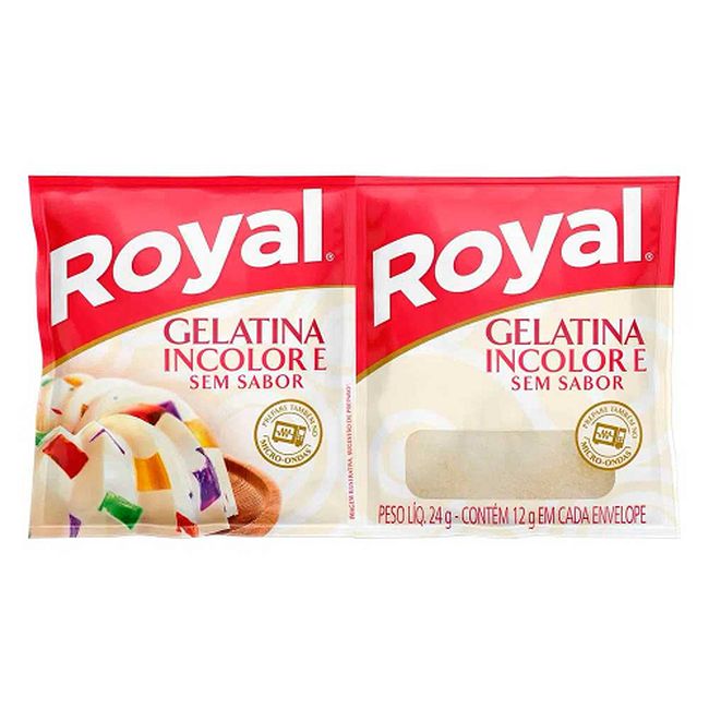 GELATINA ROYAL SSABOR INCOLOR 24GR