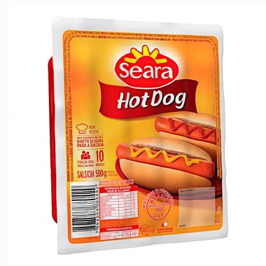 SALSICHA SEARA HOT DOG 500GR