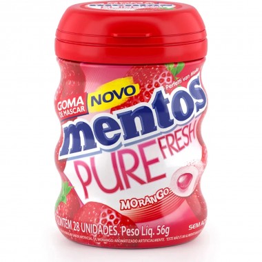 CHICLE MENTOS P FRESH GARRAFA MOR 56GR