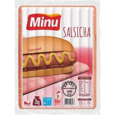 SALSICHA MINU 17CM PCT 2KG