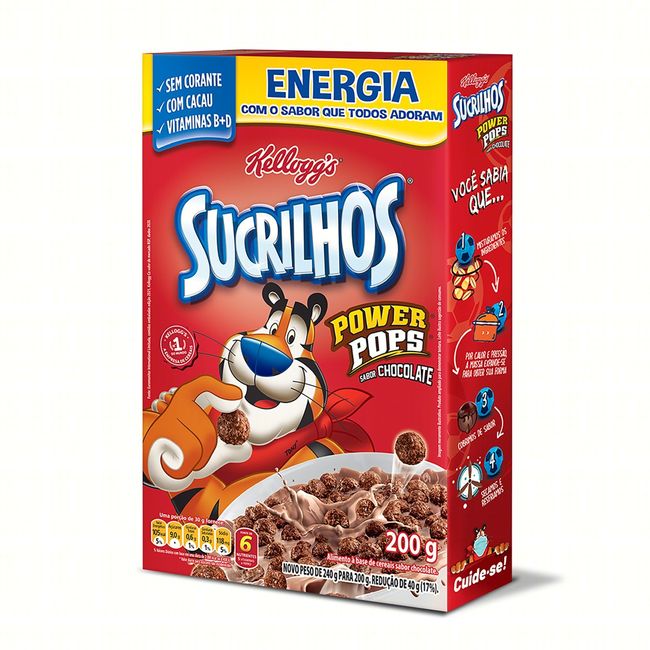 CEREAL SUCRILHOS KELLOGGS POWER CHOC200G