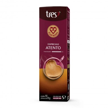 CAFE TRES CORACOES EXP ATEN CAP10UN 80G