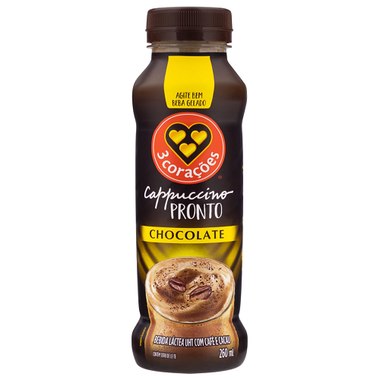 BEBIDA LACTEA 3CORACOES CAP CHOCO 260ML