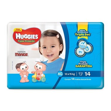 FRALDA HUGGIES TRIPLA P JUMBINHO XG 12UN