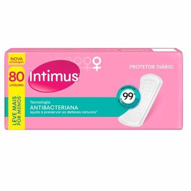 ABSORVENTE INTIMUS PROT DIA ANTIB 80UN