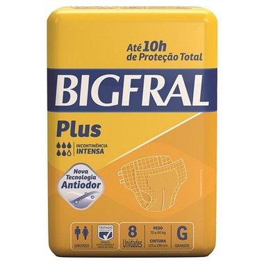 FRALDA GERIATRICA DERM BIGFRAL PLU G 7UN