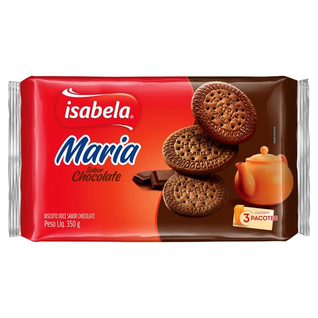 BISCOITO ISABELA MARIA CHOCOLATE 350GR