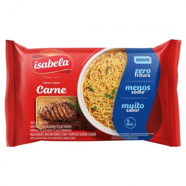 MASSA INST ISABELA N FRITO CARNE SUA 75G