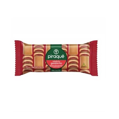 BISCOITO PIRAQUE ROLADINHO DE GOIABA 75G