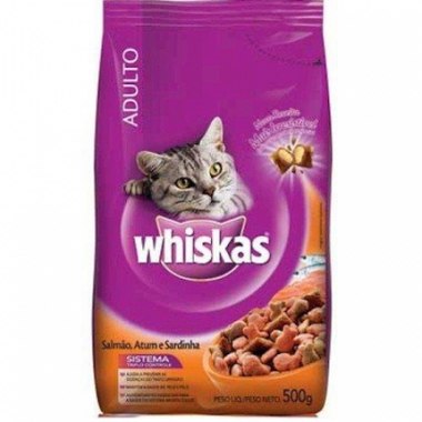 RACAO WHISKAS PEIXE 500GR